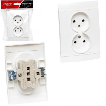 Розетка врізна подвійна 2511/5031 10шт/уп (20уп/ящ) Розетка врізна подвійна 2511/5031 10шт/уп (20уп/ящ)