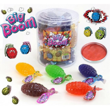 Желейні цукерки BIG BOOM Граната в колбі 6/24/65г ціна за уп. Желейні цукерки BIG BOOM Граната в колбі 6/24/65г ціна за уп.
