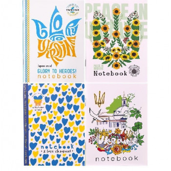 Блокнот А6 Мандарин 48л. клітинка,скоба Патріотичний 226101 Блокнот А6 Мандарин 48л. клітинка,скоба Патріотичний 226101
