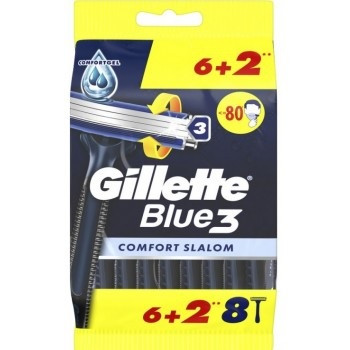 Станки Gillette Blue3 слалом 6+2шт ціна за уп.8764
