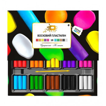 Набір пластиліну ТМ ОКТО 10 кол.91010 Набір пластиліну ТМ ОКТО 10 кол.91010
