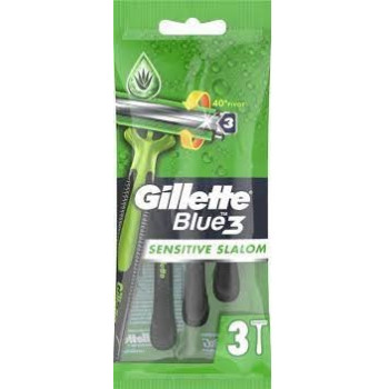 Станки Gillette Blue3 Sensitive Slalom 3 шт. (12уп/ящ) ціна за уп.7333