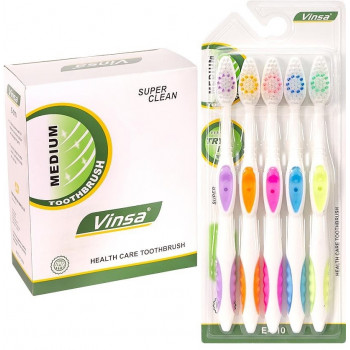 Зубні щітки VINSA на блістері (5шт) ціна за уп.E-510