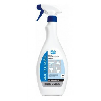 Рідина д/ч ванної кімнати дезінфекц. Чистолайн 750мл (15шт) 0865/1116 Рідина д/ч ванної кімнати дезінфекц. Чистолайн 750мл (15шт) 0865/1116