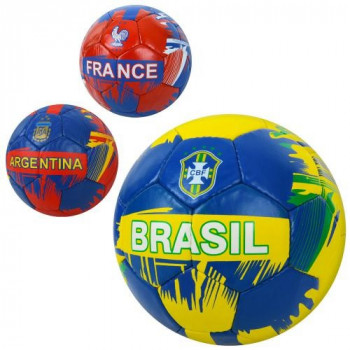 М'яч футбольний 2500-270 №5, ПУ1,4мм,32 панелі,400-420гр (30 шт/уп)