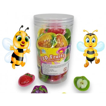 Жуйки 3D Fruits Gummy Candy 20/30 ціна за уп.