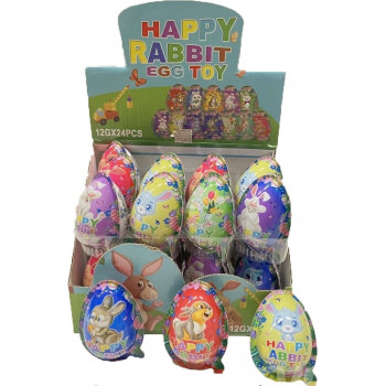 Яйце шоколадне HAPPY RABBIT 12/24 ціна за уп. 7600