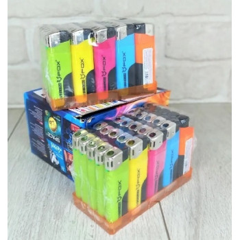 Запальнички пєзо+ліхтарик FOX FX-204 LED (50/1000шт) 7161 Запальнички пєзо+ліхтарик FOX FX-204 LED (50/1000шт) 7161