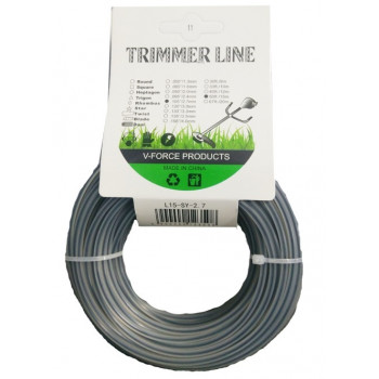 Жилка для триммера 2,7 д TRIMMER LINE кругла армована 15м 3508 (55шт) Жилка для триммера 2,7 д TRIMMER LINE кругла армована 15м 3508 (55шт)
