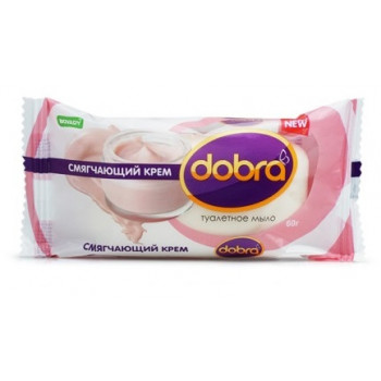 Крем мило DOBRA Пом'якшувальний крем 60 гр (72шт) 1733 Крем мило DOBRA Пом'якшувальний крем 60 гр (72шт) 1733