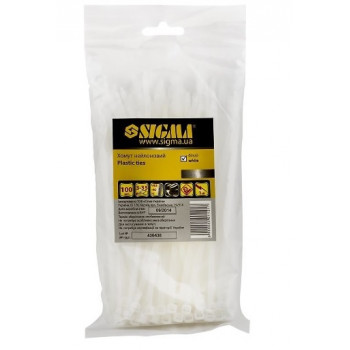 Хомут нейлоновий 2,5*150мм 100шт білий 2501051 Хомут нейлоновий 2,5*150мм 100шт білий 2501051