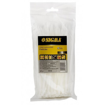 Хомут нейлоновий 3,6*150мм 100шт білий 2501121 Хомут нейлоновий 3,6*150мм 100шт білий 2501121