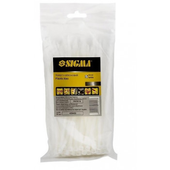 Хомут нейлоновий 3,6*300мм 100шт білий 2501151 Хомут нейлоновий 3,6*300мм 100шт білий 2501151