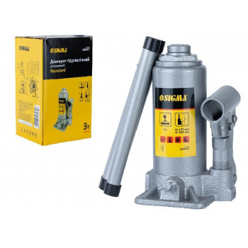 Домкрат гідравлічний пляшковий 3т Н 175-345мм Standard 6106031 Домкрат гідравлічний пляшковий 3т Н 175-345мм Standard 6106031