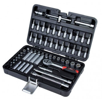 Насадки набір торцеві і біти 1/4 56шт.CrV Taiwan Ultra 6003172 Насадки набір торцеві і біти 1/4 56шт.CrV Taiwan Ultra 6003172