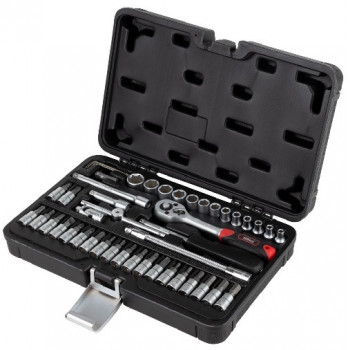 Насадки набір торцеві і біти 1/4 46шт.CrV Taiwan Ultra 6003162 Насадки набір торцеві і біти 1/4 46шт.CrV Taiwan Ultra 6003162