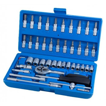 Насадки набір торцеві і біти 1/4 46шт.Star Grad 6003015 Насадки набір торцеві і біти 1/4 46шт.Star Grad 6003015