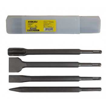 Зубила набір 4шт. SDS-plus (тубус) 1800101 Зубила набір 4шт. SDS-plus (тубус) 1800101