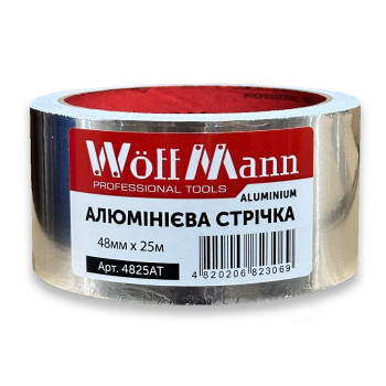 Алюмінієва стрічка 48мм*25м WoffMann (48шт) 4825AT Алюмінієва стрічка 48мм*25м WoffMann (48шт) 4825AT