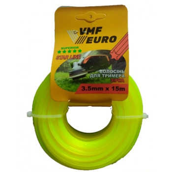 Жилка для триммера VMF EURO Зірка 3,5мм 15м (30шт) 6797 арт.101679 Жилка для триммера VMF EURO Зірка 3,5мм 15м (30шт) 6797 арт.101679