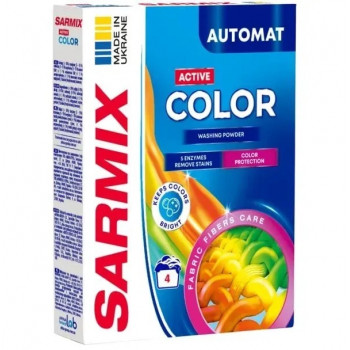 Пральний порошок SARMIX Color для всіх типів прання 300гр (22шт) 4212 Пральний порошок SARMIX Color для всіх типів прання 300гр (22шт) 4212