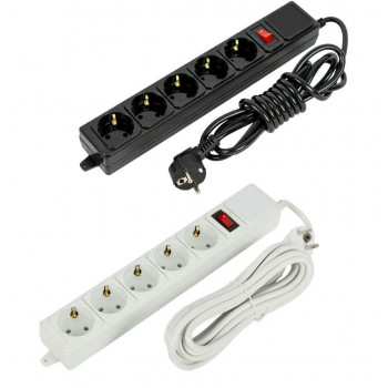 Подовжувач ел. на 5шт/3м із захистом від перенавантажень 502 Подовжувач ел. на 5шт/3м із захистом від перенавантажень 502
