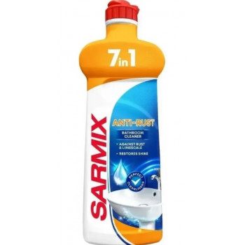 Засіб для чищення ванн та раковин Sarmix Антиіржа 500 мл (18шт) 4373 Засіб для чищення ванн та раковин Sarmix Антиіржа 500 мл (18шт) 4373