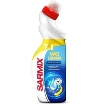 Засіб для чищення сантехніки Sarmix 750 мл Лимон (18шт) 3888 Засіб для чищення сантехніки Sarmix 750 мл Лимон (18шт) 3888