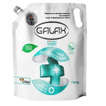 Мило рідке 1.5 л GALAX (DOYPACK) антибактеріальне,класичне (10шт) 1587/2437 Мило рідке 1.5 л GALAX (DOYPACK) антибактеріальне,класичне (10шт) 1587/2437