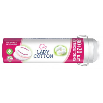 Ватні диски Lady Cotton 80+20шт. (35шт/уп) 3016 Ватні диски Lady Cotton 80+20шт. (35шт/уп) 3016