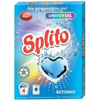 Пральний порошок Splito ручне прання 400гр Universal 2280 Пральний порошок Splito ручне прання 400гр Universal 2280