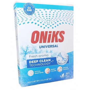 Пральний порошок Oniks ручне та автомат прання 300гр безсульфат. Universal Fresh aroma 1742 Пральний порошок Oniks ручне та автомат прання 300гр безсульфат. Universal Fresh aroma 1742
