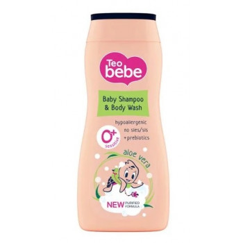 Шампунь -гель дитячий Teo Bebe aloe vera 200мл (8шт) 5318 Шампунь -гель дитячий Teo Bebe aloe vera 200мл (8шт) 5318