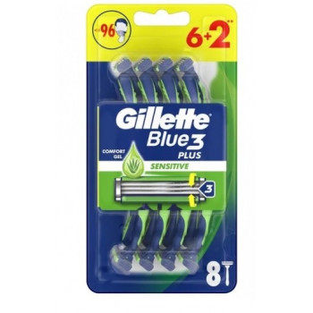 Станки Gillette Blue3 Sensitive 6+2шт ціна за уп. 5678 Станки Gillette Blue3 Sensitive 6+2шт ціна за уп. 5678
