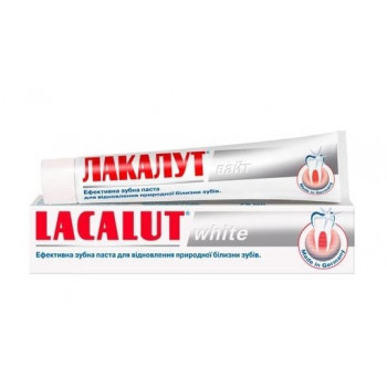 Зубна паста LACALUT white 75 мл (24шт) 6330 Зубна паста LACALUT white 75 мл (24шт) 6330