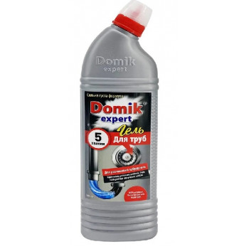Засіб для труб Domik expert гель 1 л (10шт) 0593 Засіб для труб Domik expert гель 1 л (10шт) 0593
