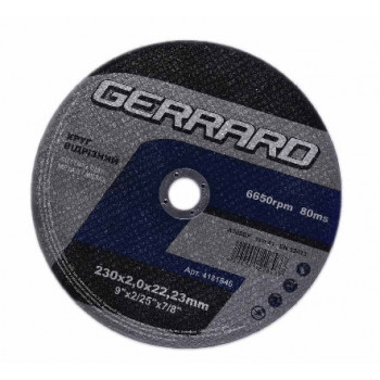 Круг відрізний по металу 230*2,0*22,23мм (GERRARD) (10шт) 8937 Круг відрізний по металу 230*2,0*22,23мм (GERRARD) (10шт) 8937
