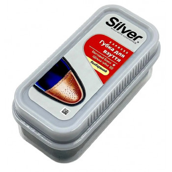 Губка блиск для взуття безколірна Silver (48/6шт) 2096 Губка блиск для взуття безколірна Silver (48/6шт) 2096