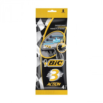 Станки BIC Action 3 леза 4шт. (20уп/ящ) ціна за уп. 6566 Станки BIC Action 3 леза 4шт. (20уп/ящ) ціна за уп. 6566