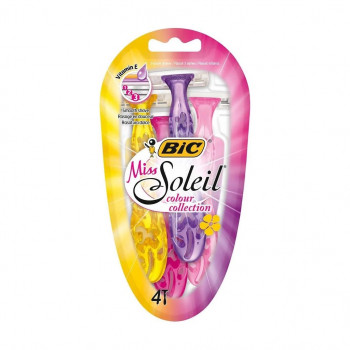 Станки BIC Miss Soleil 3 леза 4шт. (10уп/ящ) ціна за уп. 3843 Станки BIC Miss Soleil 3 леза 4шт. (10уп/ящ) ціна за уп. 3843