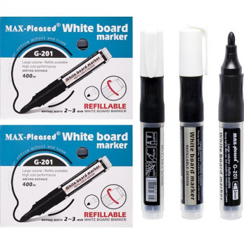 Маркер (для доски) наливний чорний G-201 (12шт/уп) Маркер (для доски) наливний чорний G-201 (12шт/уп)